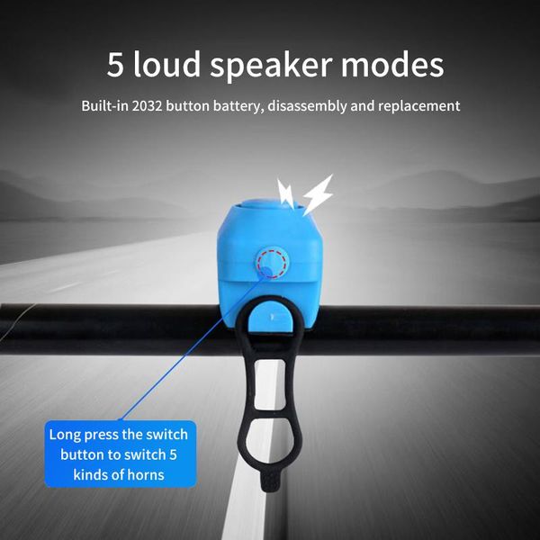 

bike horns bicycle ring bell high decibel silica gel clear sounds lightweight rainproof mtb road safety accessories