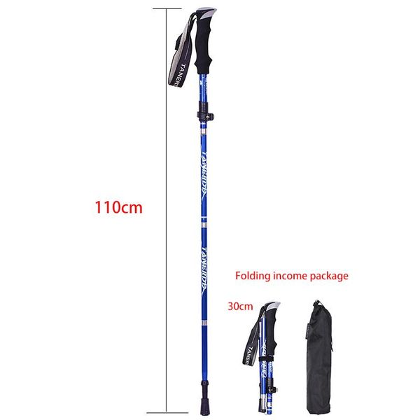 

trekking poles a pair fold walking stick for outdoor camping nordic hike
