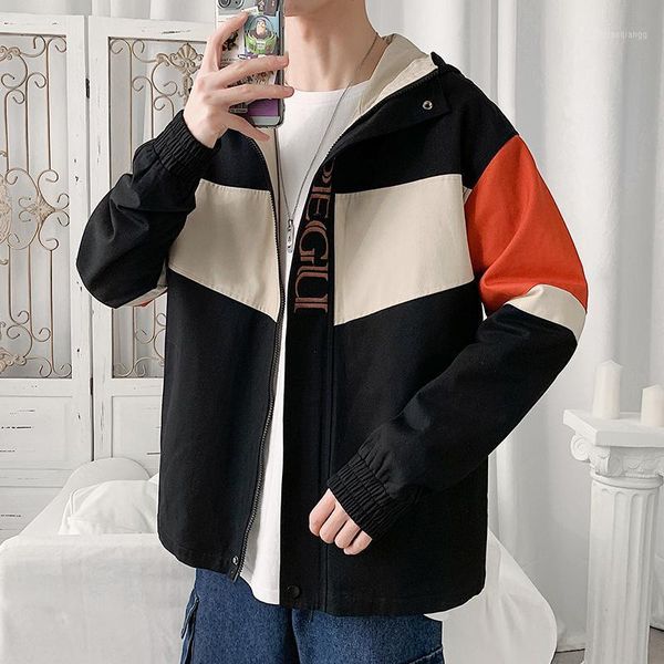 

winter jacket for men with cotton logo japanese cotton-padded autumn/winter korean fashion men's jackets, Black;brown