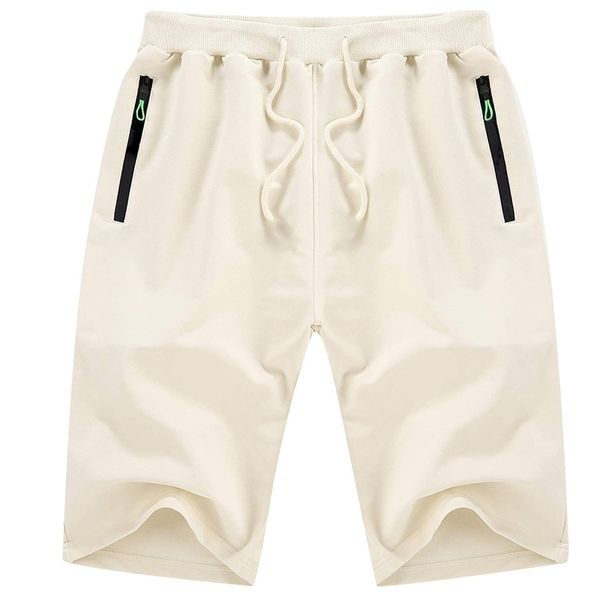 

2021 men's knitted sports fashion casual shorts with zipper2021, Gray