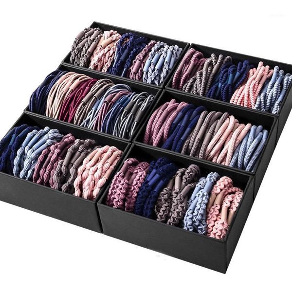 

20/30pcs/box colorful pearl spiral elastic hair rope children cute accessories ponytail holder rubber band headband1