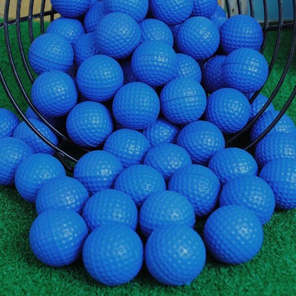 

12pcs pu foam golf balls blue sponge elastic indoor outdoor practice training exercise ball accessories