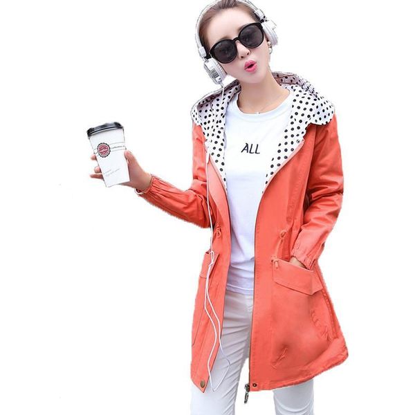 

women's trench coats casual long coat plus size warm women clothing fashion autumn winter style abrigos mujer manteau femme ladies basi, Tan;black