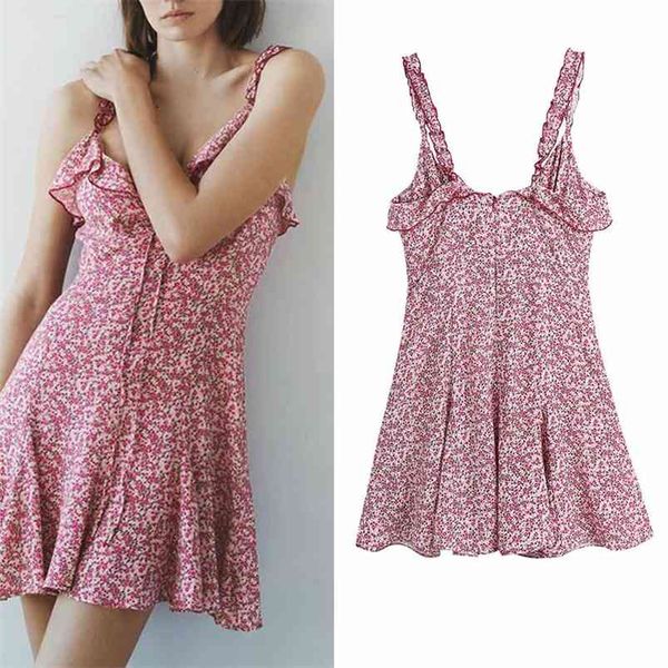 

women summer mini tank dress sleeveless cascading ruffle strapless female elegant print dresses vestidos clothes 210513, Black;gray