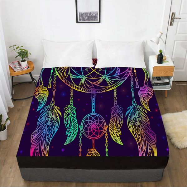 

sheets & sets luxury elastic fitted sheet bed with an band mattress cover 150x200 customizable size for home colourful