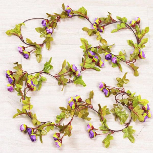 

party decoration lamp string lights ornament props led artificial rose flower fairy home
