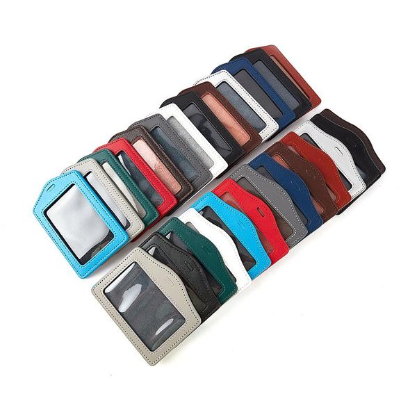 

card holders 1pcs bus pass case bank holder student cardholder fashion id badge reel, Brown;gray