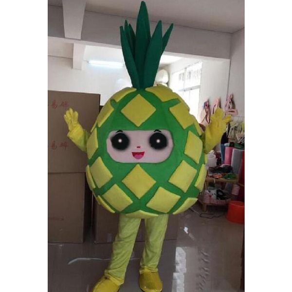 Halloween Simpatico ananas Costume mascotte Cartone animato di alta qualità Personaggio a tema Anime Formato adulto Natale Carnevale Festa di compleanno Vestito operato