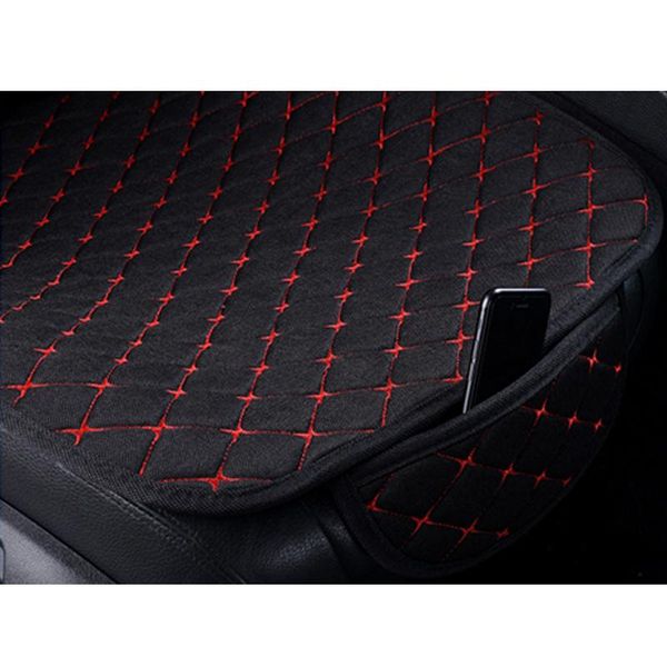 

flax car seat cover four seasons front linen fabric cushion breathable auto accessories covers