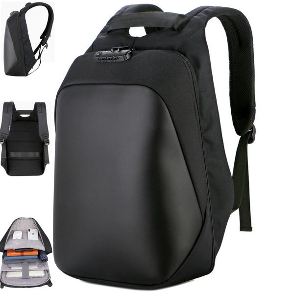 

backpack luxury men's 15.6" inch lapbackpacks usb password lock anti-theft teenager school bags rucksack men computer bag