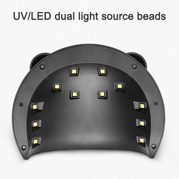 

nail dryers 24/36w led dryer panda light uv gel polish curing lamp smart sensor nails art manicure machine wra999