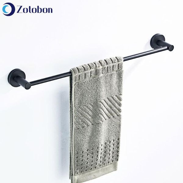 

towel racks zotobon 50cm wall hanging matte black modern simple bathroom hardware single-rail rack robe bar hanger h306