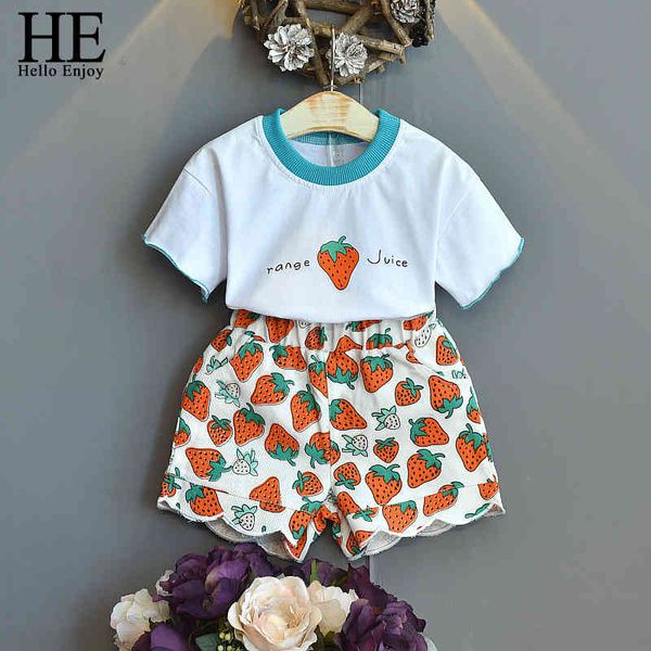 

jumpsuits summer new strawberry print baby girl clothes suit short sleeve vest + shorts 2pcs set girls' u293, Blue