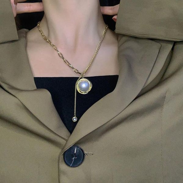 

chains short metal spiral colorful round bead rhinestone pendant necklace girl clavicle chain for women fashion jewelry accessories, Silver