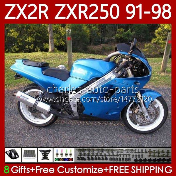 Kawasaki Ninja ZX2R için Vücut ZXR250 ZX 2R2R R250 ZXR 250 89-98 85NO.0 ZX-2R ZXR-250 91 92 93 94 95 96 97 98 ZX-R250 1991 1992 1993 1994 1995 1996 1997 1998 PERSERING Glossy Blue