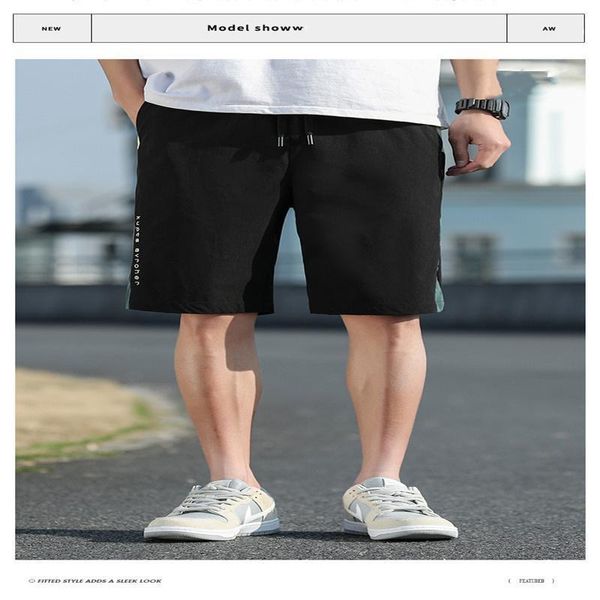 

men's summer style pure cotton casual sports shorts classic beach, White;black
