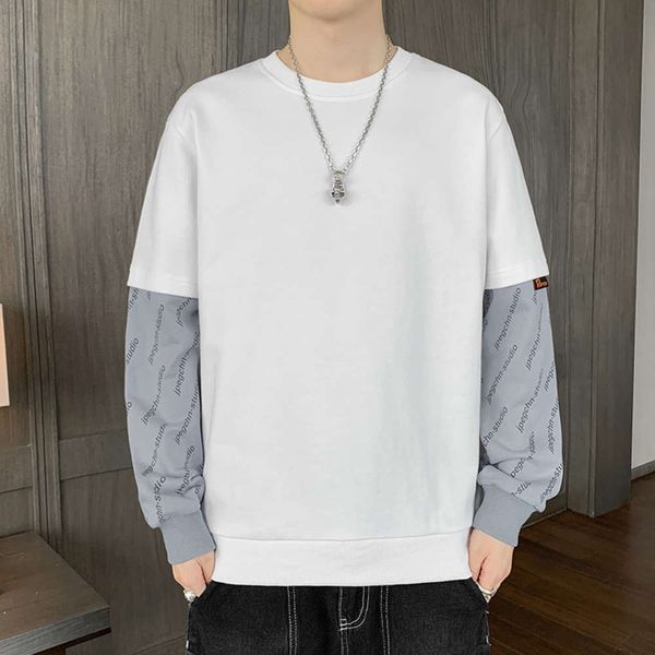 

spring casual round neck sweater fashion loose long sleeved, Black