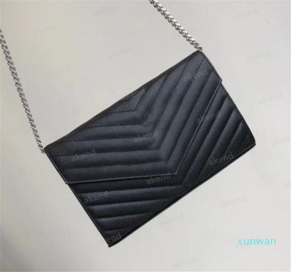 

luxury designer shoulder bag tote genuine leather chain women's woc men crossbody bags handbags wallet handbag purses caviar