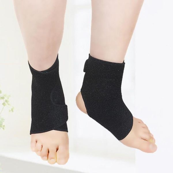 

ankle support pain relief magnetic therapy self heating a11 brace fastening tape fall, winter protector belt, Blue;black