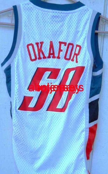 

stitched emeka okafor # 50 basketball jersey embroidery size xs-6xl custom any name number basketball jerseys, Black
