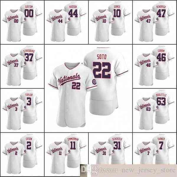 

custom 2022 baseball men 31 max scherzer 22 juan soto 37 stephen strasburg gomes corbin women youth white alternate jerseys, Black