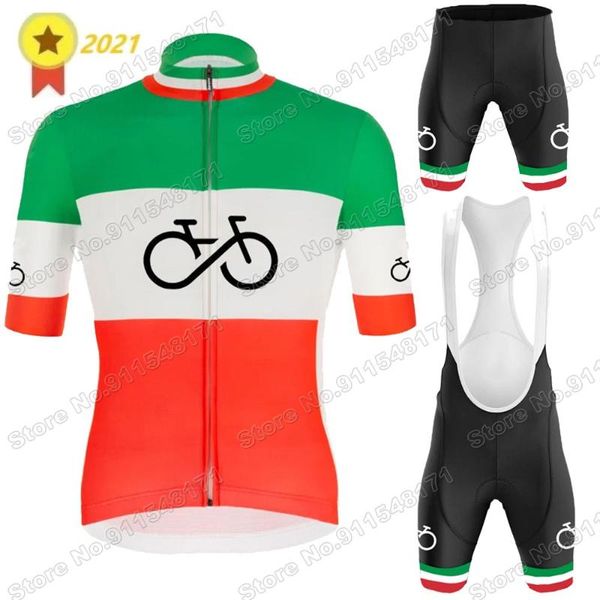 

racing sets 2021 tour italy team cycling jersey set summer clothing road bike shirts suit bicycle bib shorts mtb wear maillot ropa, Black;blue