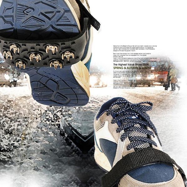 

cords, slings and webbing 7 studs anti-skid ice snow camping walking shoes spike grip winter claw 1 pair professional climbing crampon