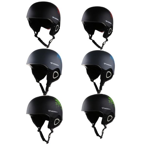 

elbow & knee pads ski/snowboard helmet adjustable impact resistant warm breathable lightweight ce certification, Black;gray