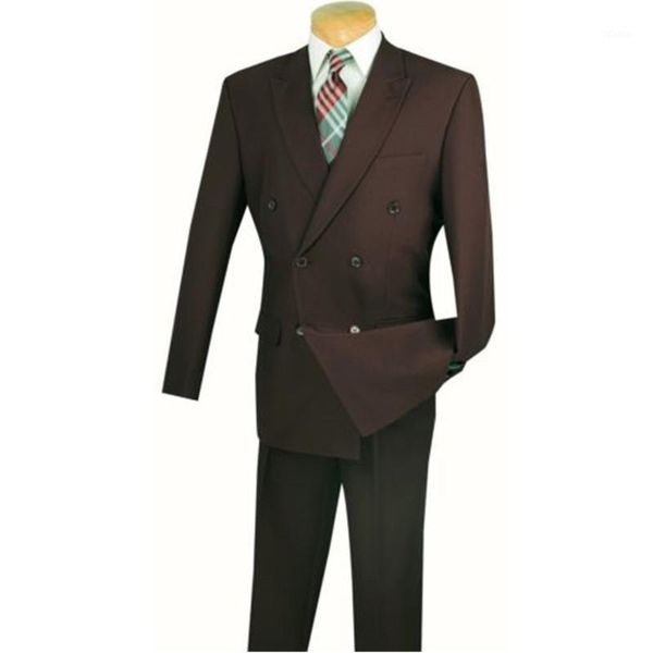 

men's taupe chevron stripe double breasted 6 button wedding groom dresses and prom 2 (jacket + pants) custom suits & blazers, White;black