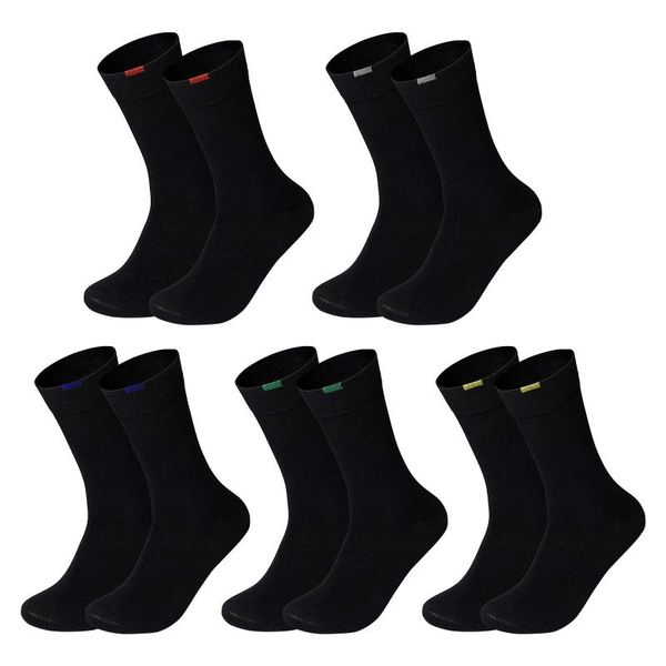 

fashion socks warm sports business long with durable suitable for leisure, Black