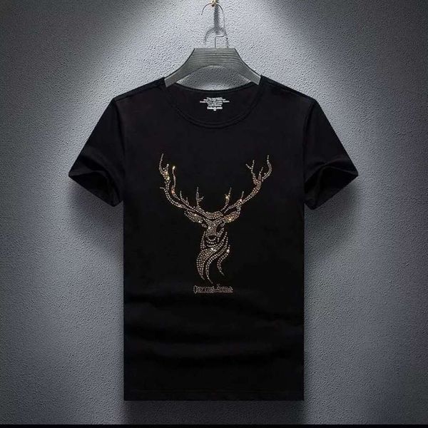 

summer cotton large drill short sleeve t-shirt men's t shirt, White;black