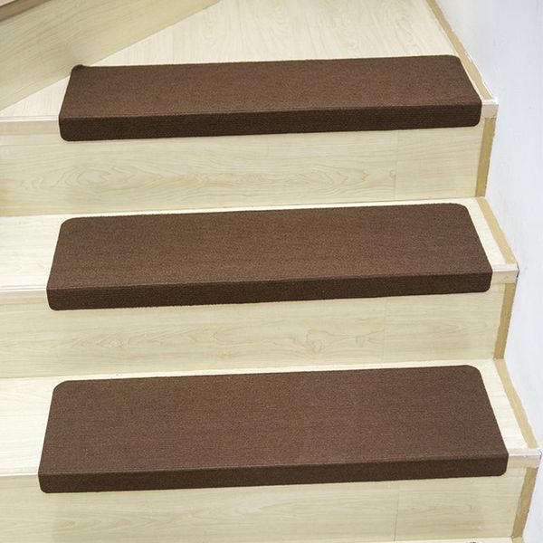 

carpets 3pcs/set home non slip washable cutting easy clean grip sound insulation treads pvc backed anti stair mats el