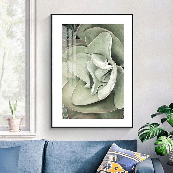 

paintings nice green plants wall art canvas paint abstract nordic posters minimalist living room decor21-128-2-25