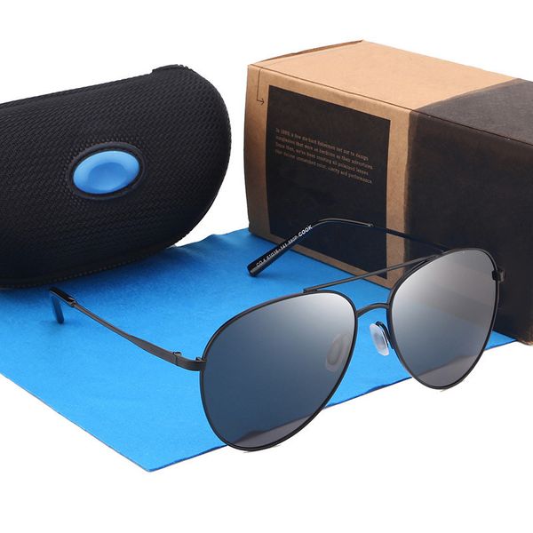 

580p cook brand polarized sunglasses men designer outdoor fishing goggles uv400 driver pilot eyewear male, White;black