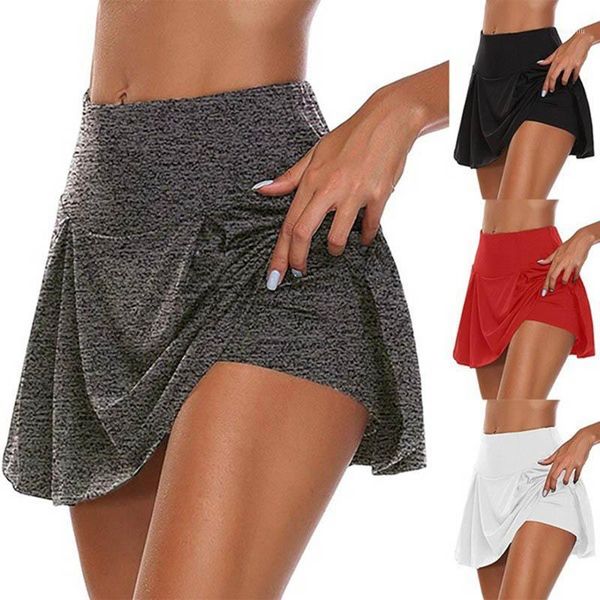 

yoga outfit women bust shorts skirt camouflage chafe-with pocket workout pleated skorts anti-chafing