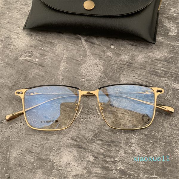 

luxury- men titanium eyeglasses frames ultralight business square optical glasses frame spectacle frame myopia glasses with original case, Silver