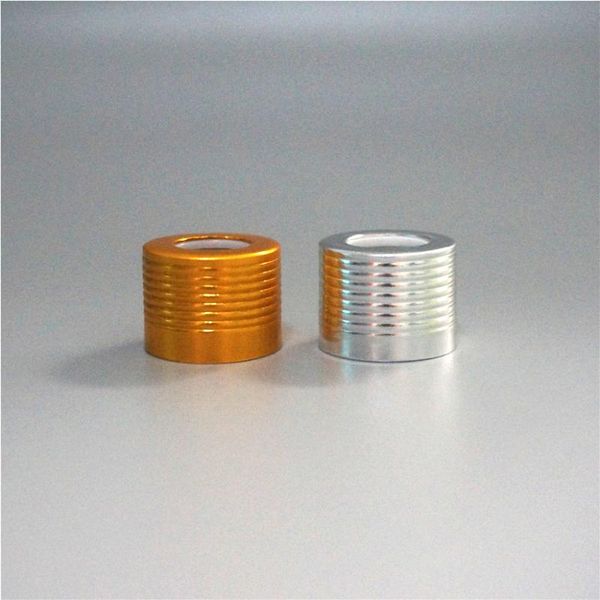 

storage bottles & jars size18/410 20-500pcs essential oil cap circle cover dropper lid metal gold/silver thread ring 5-100ml glass bottle