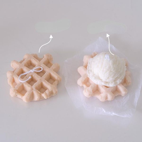 

craft tools large waffle candle silicone molds coffee bean donut fruit leaf shape fragrance handmade making wax mold