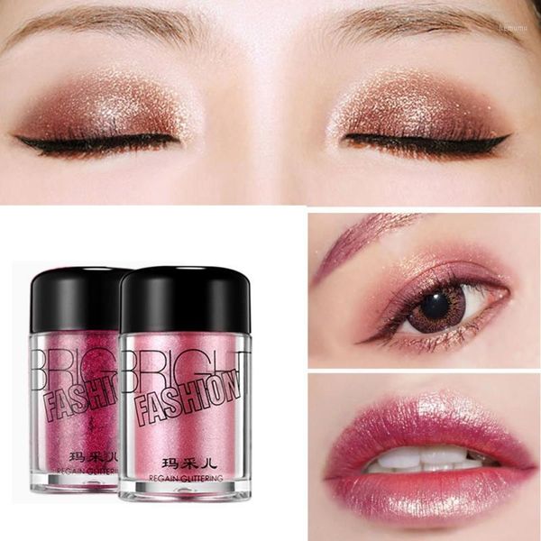 

single high gloss eye shadow powder waterproof smudge-proof long-lasting shiny shimmer eyes makeup1