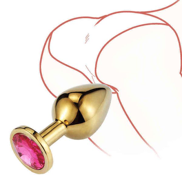 NXY Anal Plug Sex Shop Impermeabile in acciaio inossidabile Dildo liscio Buttplug Prodotti Butt Dilatatore Giocattoli per adulti 181215