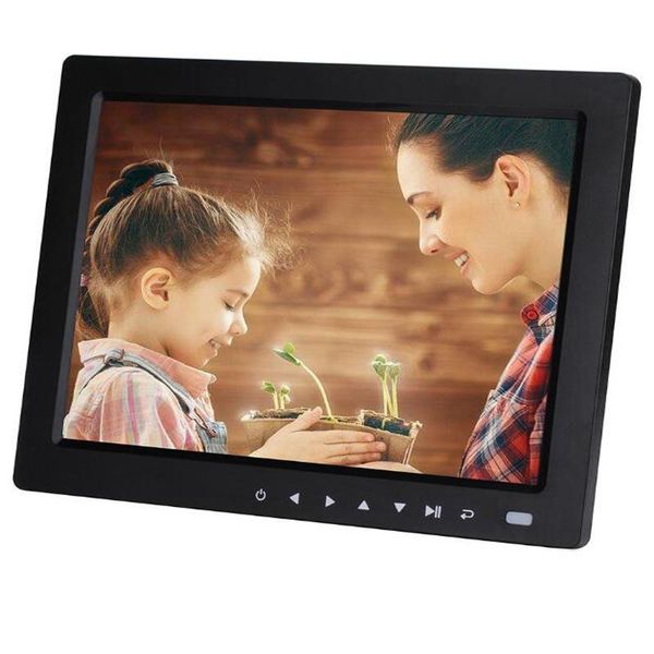 

digital po frames po 10" hd frame desk1080p mp4 video mp3 audio clock calendar support auto play with remote control