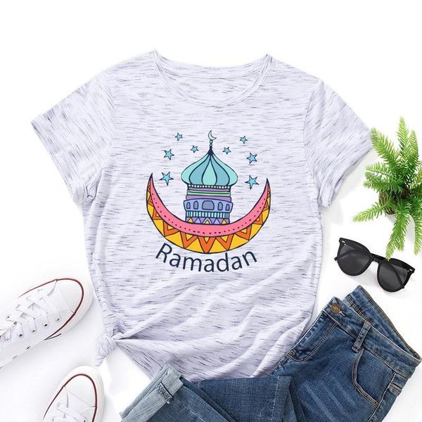 

women's t-shirt summer women cotton 100% t shirt casual short sleeve moon star letter print fashion female loose regular tshirts o-neck, White