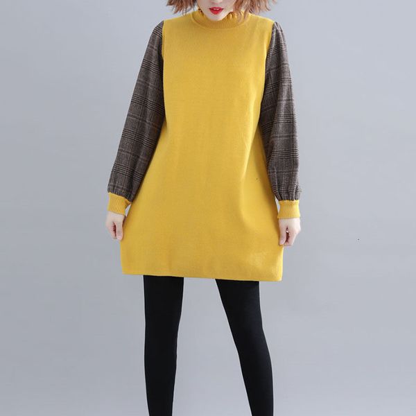

tees chess sleeve sewing malha autumn winter big single size medium long fashion women dressed in shirt lq461 cmjs, White