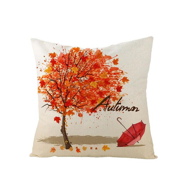 

cushion/decorative pillow thanksgiving day covers printed pumpkin truck harvest rustic cushion cover fall autumn farm linen pillowcase 45*45