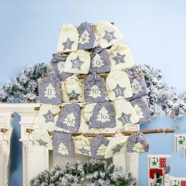 

christmas decorations xmas calendar santa claus advent countdown ornament merry hanging festive party supplies a