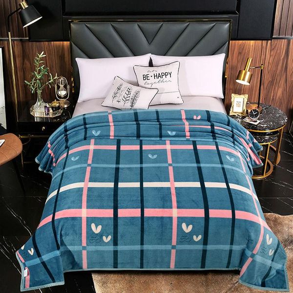

blankets winter thickened flannel blanket coral student dormitory warm bed sheet lunch break double-sided velvet