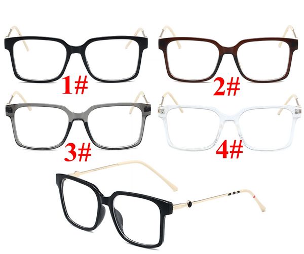 Novos óculos de sol transparentes arrow Plain PC Plain Copo Espetáculos Vintage Óculos Rodada Frame Glasses 4 Cores Estilos de Designer 10pcs