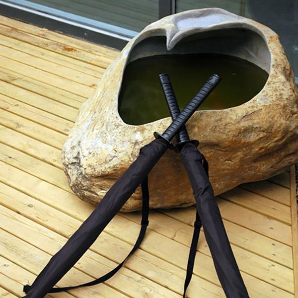 

umbrellas katana sword umbrella long handle business windproof uv protection fashion paraguas mujer rain gear bd50uu