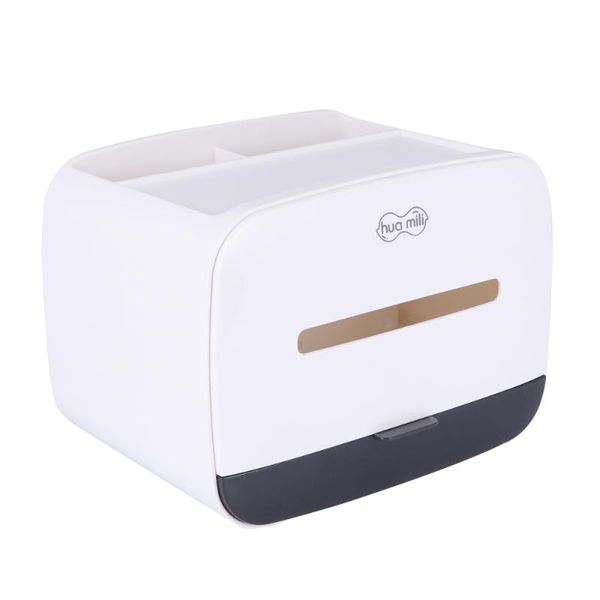 

creative tissue box simple holder cosmetic storage case elegant for desk home (white) boxes & napkins