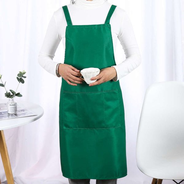

straight advertising apron men's and women's print solid color sleeveless